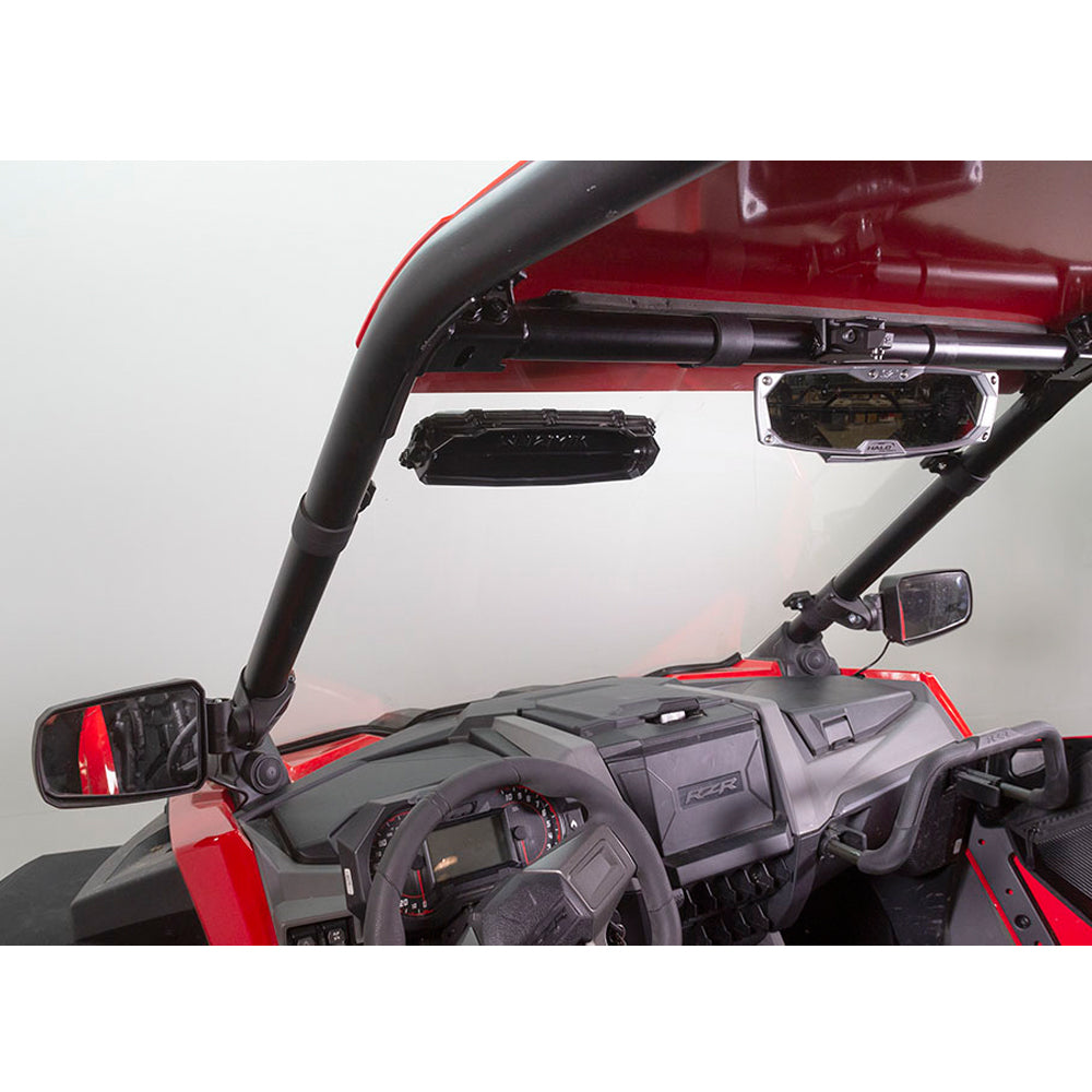 Seizmik Halo-RA Cast Rearview Mirror with Cast Aluminum Bezel – Polaris RZR Pro XP, Installed On SXS Wide View