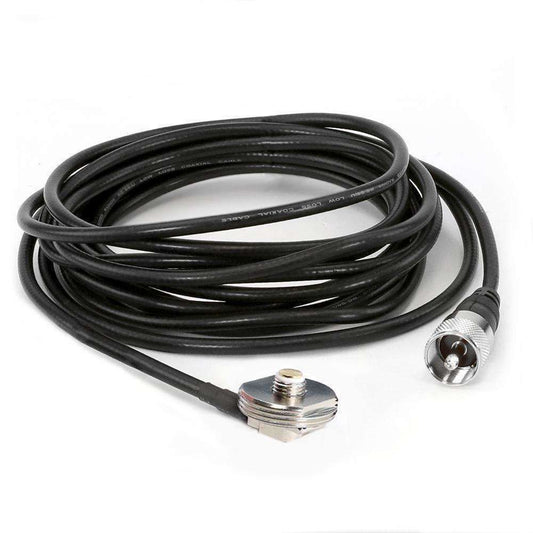 Rugged Radios Antenna Coax Cable with 3/8 NMO Mount - 17ft