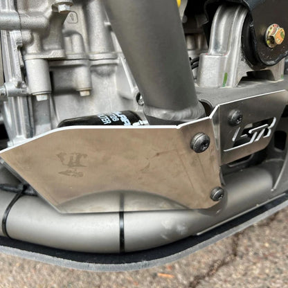 LSR Oil Filter Guard - Polaris Pro R, Installed On Vehicle Front