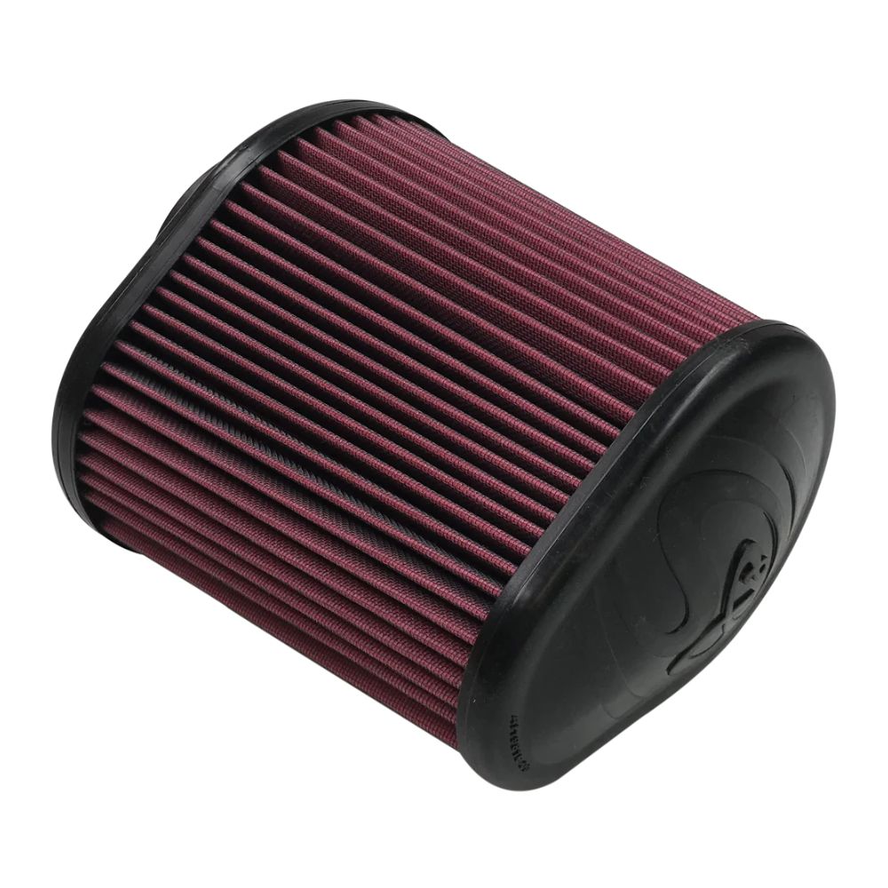 S&B Intake Replacement Filter For Cold Air Intake Kit Cotton Cleanable - Ford F250/F350, Side Angle View Left