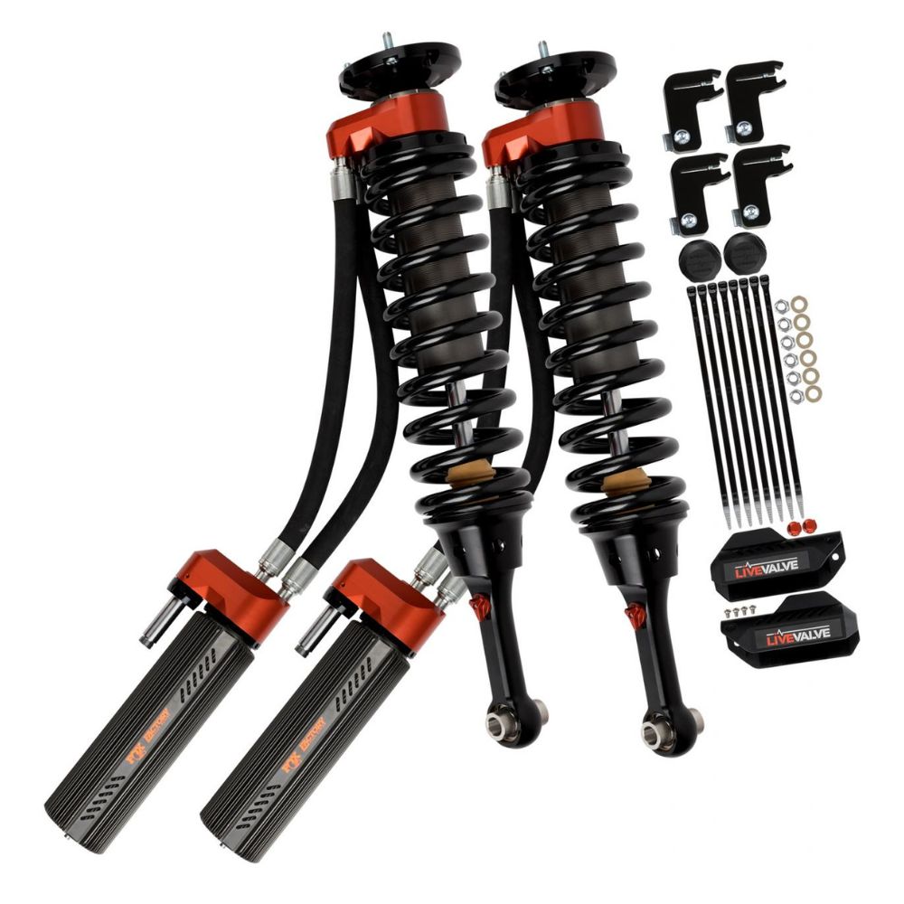 Fox Factory Race Series 3.0 Live Valve Internal Bypass Coil-Over Shocks, Pair with Accessories