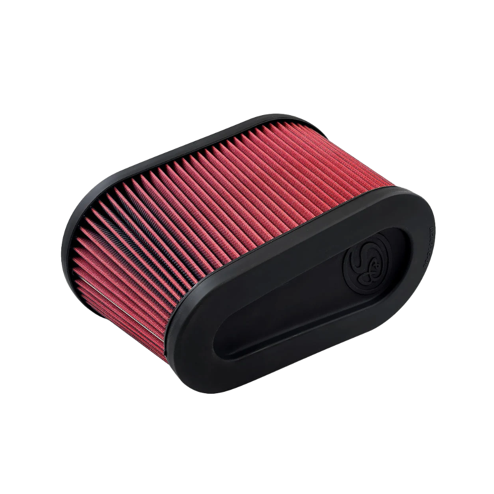 S&B Intake Replacement Filter - Chevrolet Silverado & GMC Sierra 2500/3500, Side View One