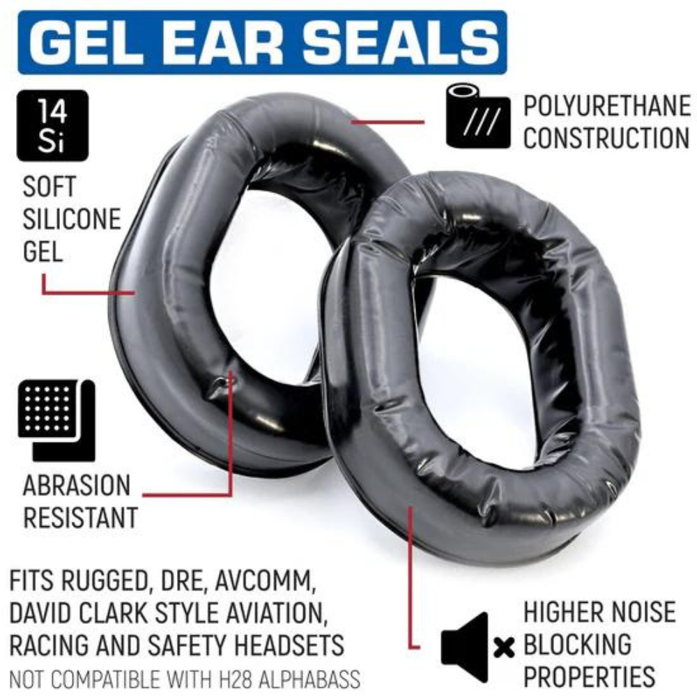 Rugged Radios Ultimate Comfort Gel Ear Seals for Headsets, Key Features