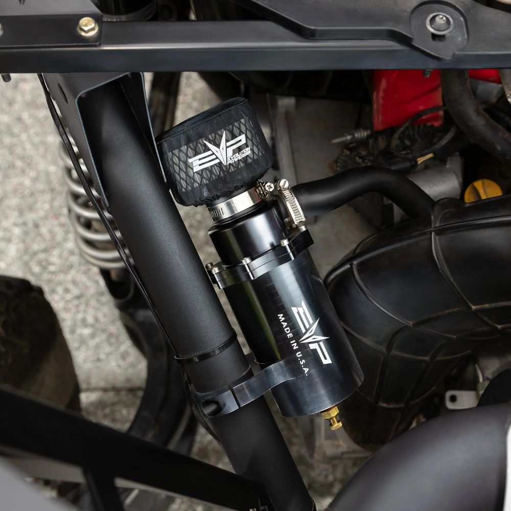 EVP Catch Can Kit - Can-Am Maverick X3, Installed On Vehicle