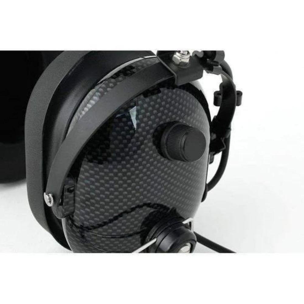 Rugged Radios H22 Over the Head (OTH) Headset for 2-Way Radios - Black Carbon Fiber, Detail Shot Three