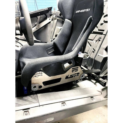 LSR Race Seat Brackets Large - Polaris Pro R/Turbo R, Installed In SXS With Seat Mounted