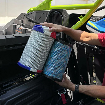 S&B Replacement Filter - Polaris RZR Pro R 22-24, Compared To Stock Filter