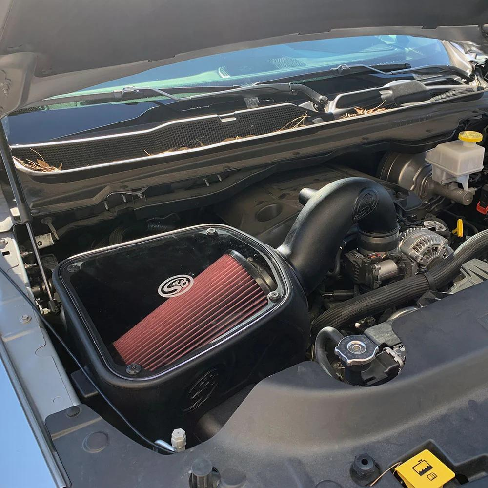 S&B Cold Air Intake - Dodge Ram 1500/2500/3500 5.7L Hemi 19-23 (New Body Style), Installed In Vehicle