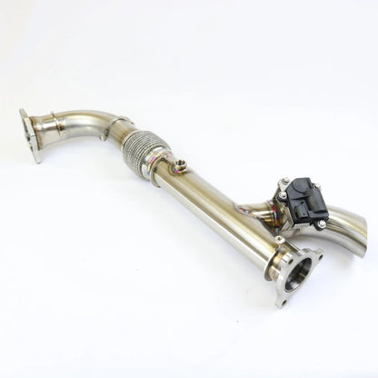 EVP Shocker Electric Side Dump Exhaust - Polaris RZR XP Turbo/S 16-21, Side View