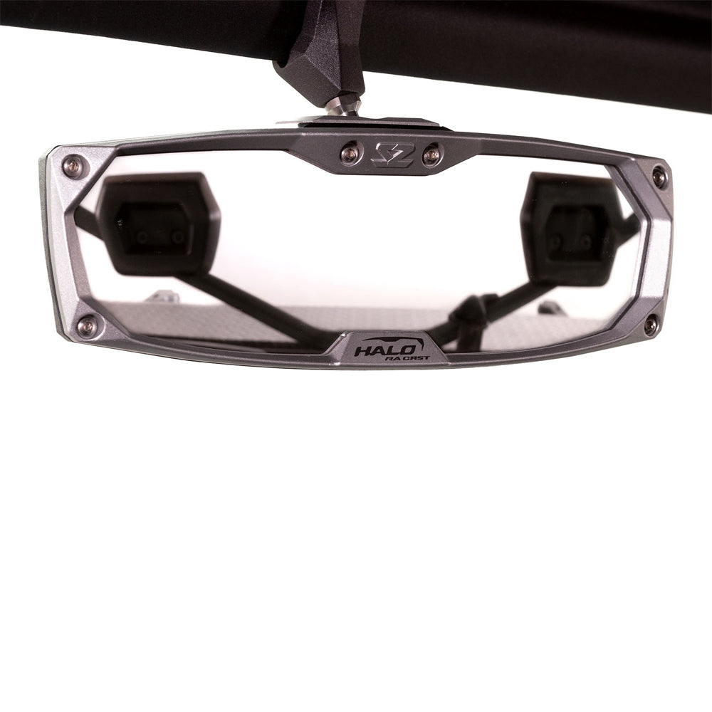 Seizmik Halo-RA Cast Rearview Mirror with Cast Aluminum Bezel – Can-Am X3, Installed On SXS Front View