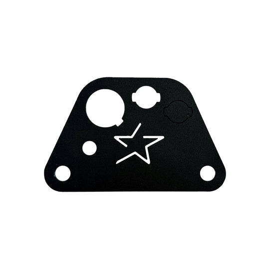 LSR Steering Stem Mounting Plate for Key & Oil Light - Honda TRX450