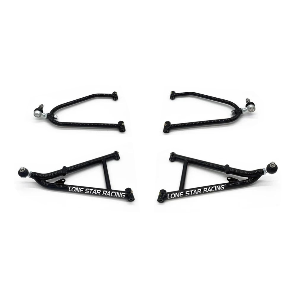 LSR DC-4 A-Arm Kit Black +2.5+1 - Honda TRX450 2006-ON