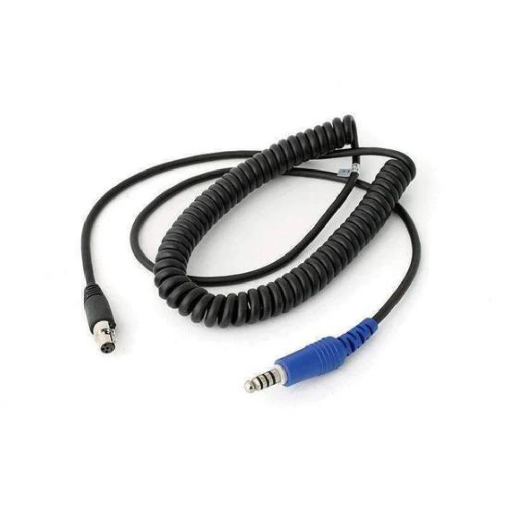 Rugged Radios Off Road Headset Coil Cord Adaptor Cable to Intercom