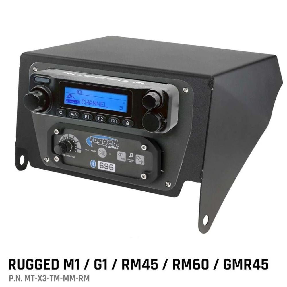 Rugged Radios Multi-Mount Kit Top Mount for Rugged UTV Intercoms and Radios - Can-Am X3