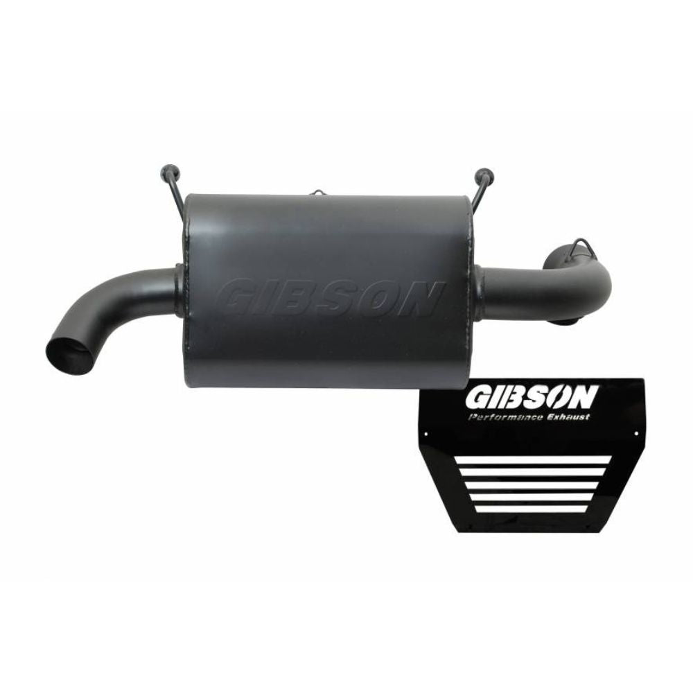 Gibson Single Exhaust Black Ceramic - Polaris RZR XP1000 15-17, Non Turbo