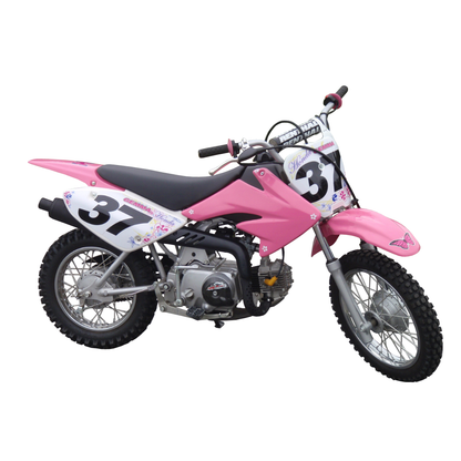 Maier Plastic Kit Pink - Honda CRF70F 04-08, Installed On Bike