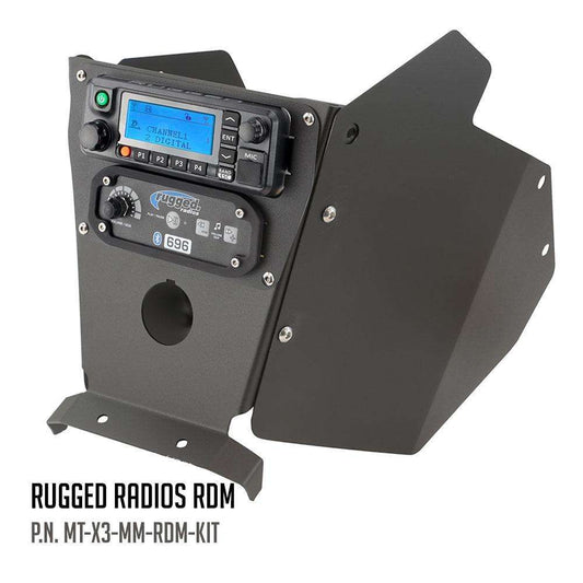 Rugged Radios Multi-Mount Kit with Multi Mount and Side Panels - Can-Am X3