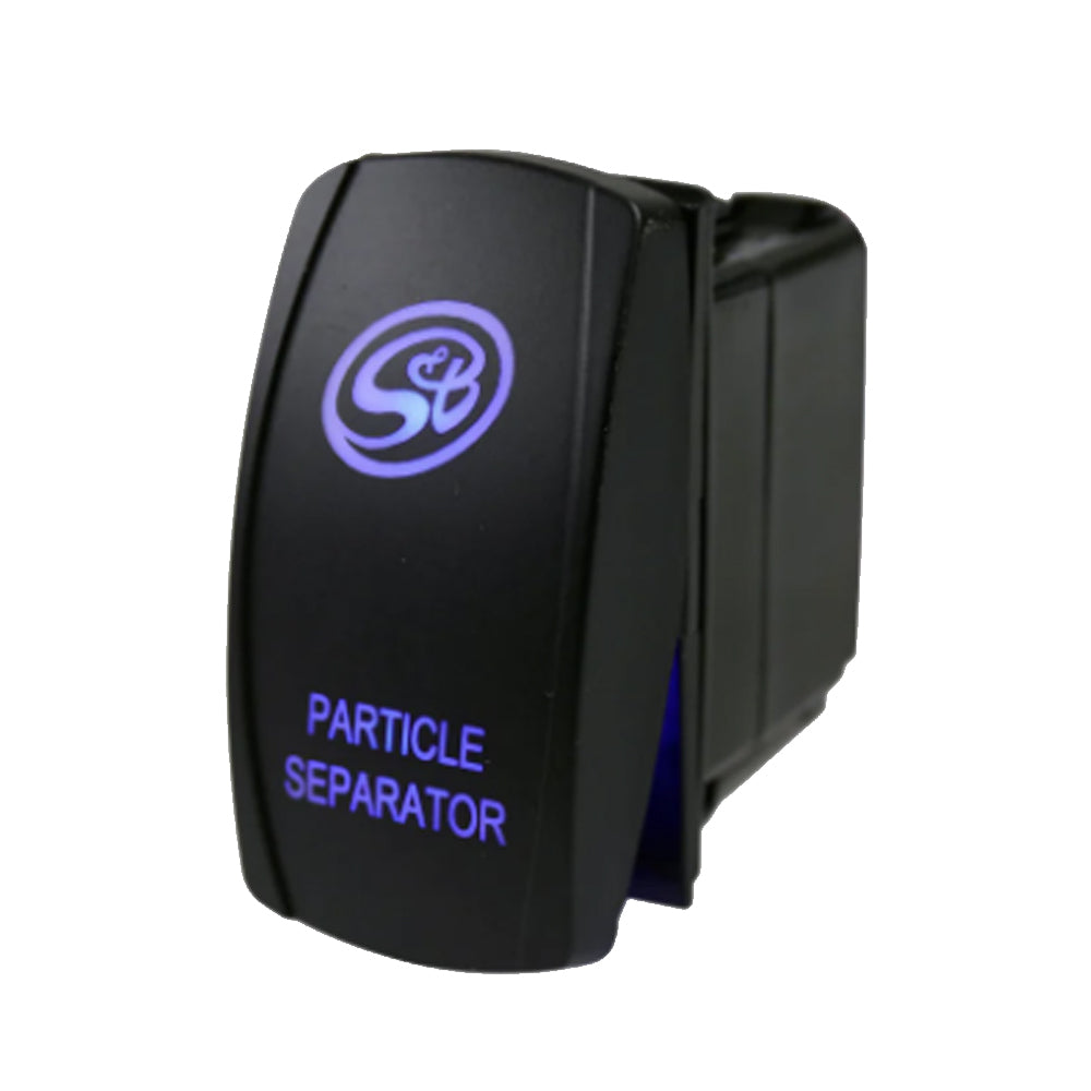 S&B LED Rocker Switch for Particle Separator, Front