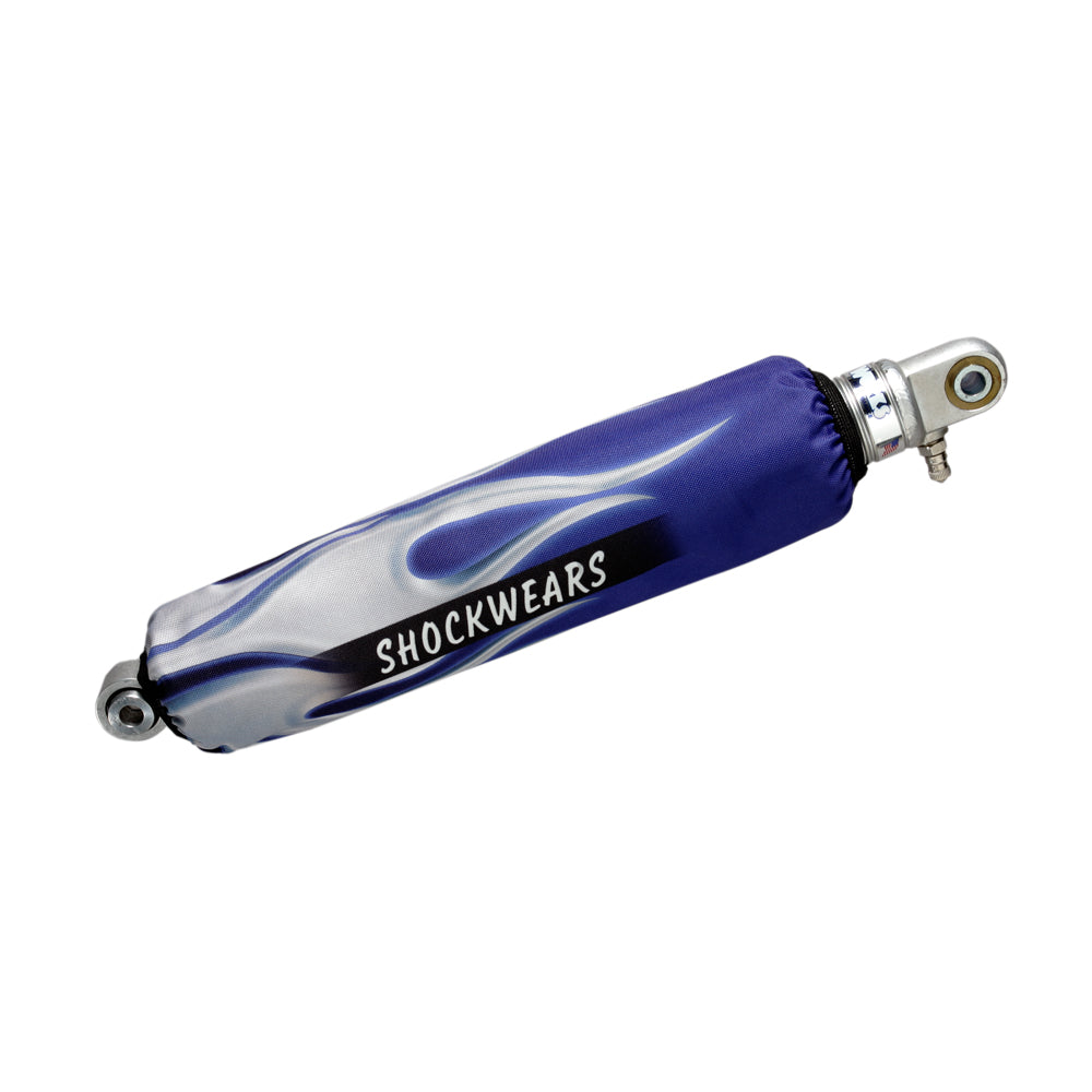 Outerwears Shock Cover Rear Blue Chrome Flame